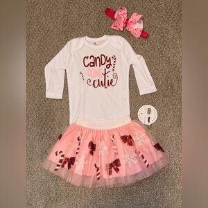 Christmas outfit 3-6 months Girl